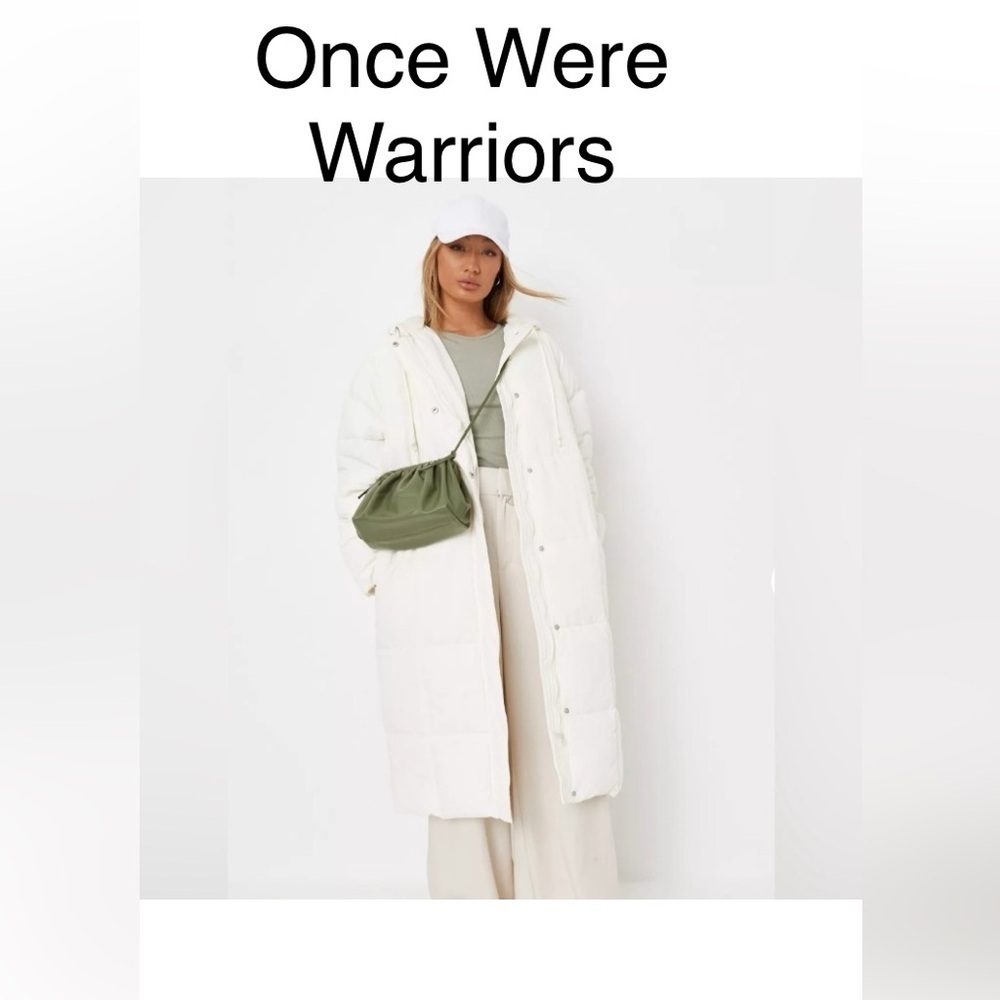 Once We Were Warriors authentic down coat NWT